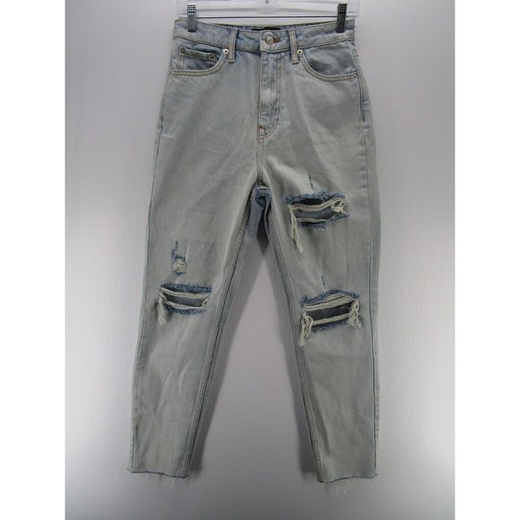 White Fox Boutique Denim - White Fox Boutique Jeans XS Mom High Rise Ripped Boyfriend
